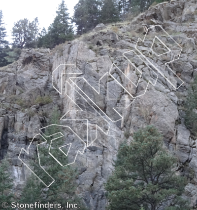 photo of Leading Indicators, 5.12b ★ at New Economy Cliff from Clear Creek Canyon