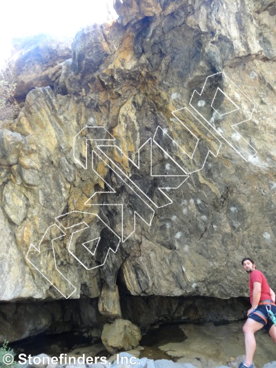 photo of Express Yourself, 5.13b ★ at Nomad Cave from Clear Creek Canyon