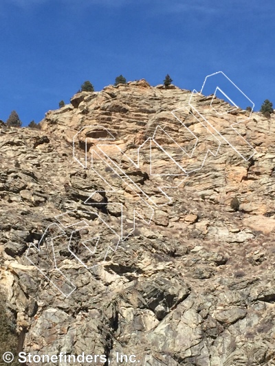 photo of Pearly Gates from Clear Creek Canyon