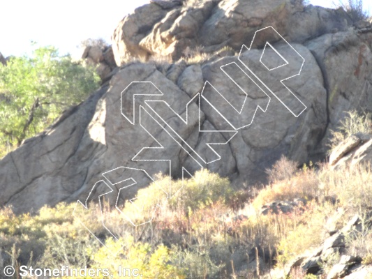 photo of Postcolonial Crag from Clear Creek Canyon