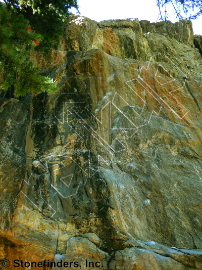 photo of Flying Cowboys, 5.12d ★★ at Primo Wall from Clear Creek Canyon