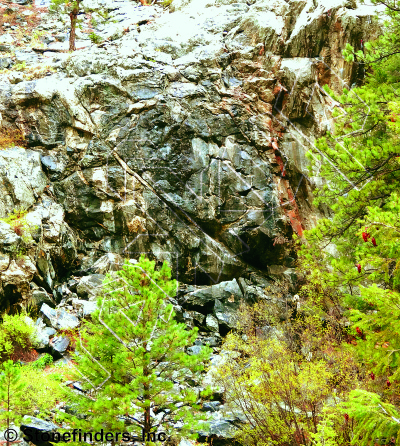photo of Primo Wall from Clear Creek Canyon