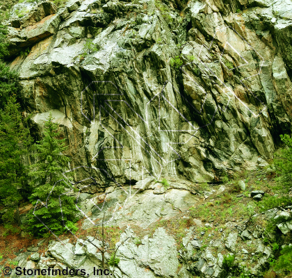 photo of Moving Out, 5.12b ★★ at Primo Wall from Clear Creek Canyon