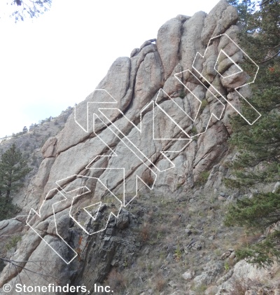 photo of Natural Weakness, 5.8  at Real Hidden Valley from Clear Creek Canyon