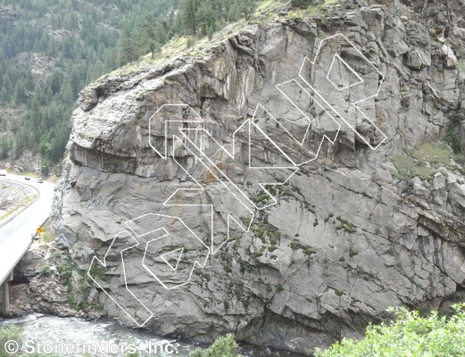 photo of Flood Control, 5.10a ★ at River Wall from Clear Creek Canyon
