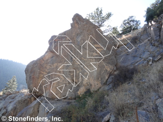 photo of I F’ed A Mermaid, 5.13d ★★ at Shark's Fin from Clear Creek Canyon