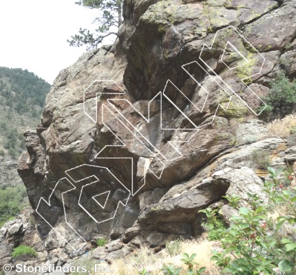 photo of Countersuit, 5.9  at Wall of Justice from Clear Creek Canyon