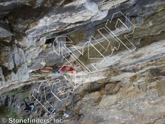 photo of Hot Stuff, 5.10c ★★ at Wall of the 90s from Clear Creek Canyon