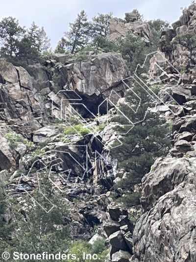 photo of Do Not Resurrect, 5.12d ★ at Witch House from Clear Creek Canyon