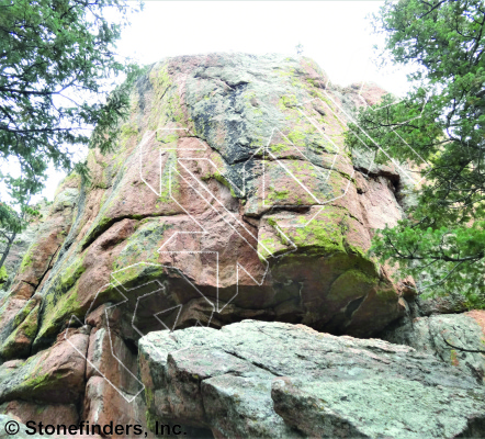 photo of Stand Up, 5.10c ★ at 650 Block from Devil's Head Climbing
