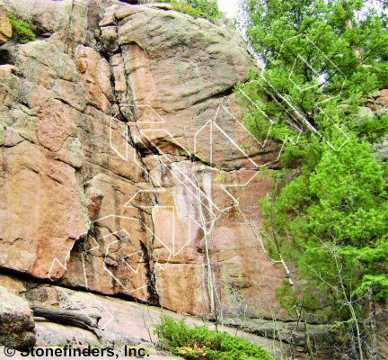 photo of Back Roads, 5.9 ★ at No Parking Rocks from Devil's Head Climbing