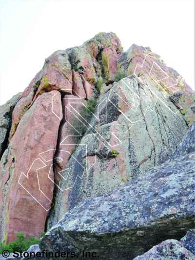 photo of Got Your River Right Here, 5.9- ★ at Fixed Rope Crag West from Devil's Head Climbing