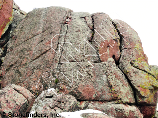 photo of Devil's Duodenum, 5.8 ★ at Devil's Gate from Devil's Head Climbing