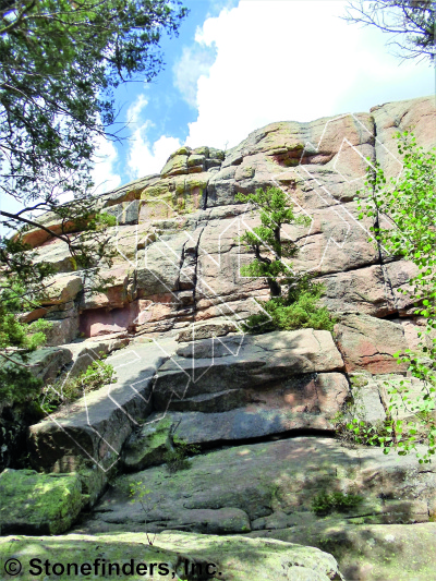 photo of Highway To Hell, 5.10b ★★★ at Devil's Gate East from Devil's Head Climbing