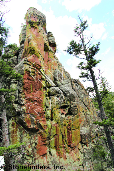 photo of Dr. Bunsen, 5.10c ★★★★ at The Laboratory from Devil's Head Climbing