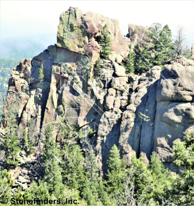 photo of Beef Tips and Knobs, 5.11b ★★★ at The Emerald - Crest Jewel Of Tzillastan from Devil's Head Climbing