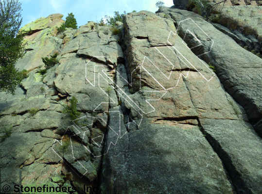 photo of Ascended Masters, 5.10b ★★★ at The Emerald - Crest Jewel Of Tzillastan from Devil's Head Climbing