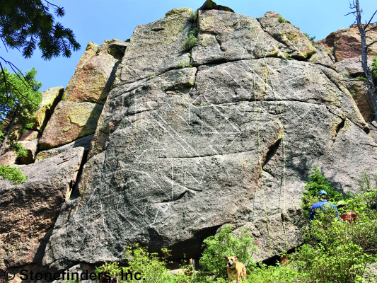 photo of Bearly There, 5.11c ★★ at Lair O’ The Der Bear from Devil's Head Climbing