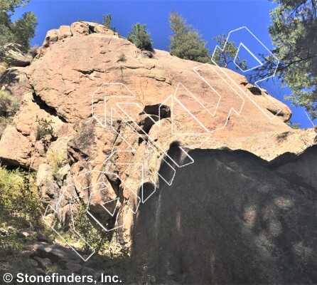 photo of Hitch In The Giddyup, 5.11d ★★ at Broken Man from Devil's Head Climbing