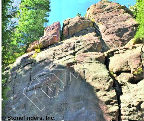 photo of Bend It Like Brynner, 5.11b ★★ at Devil's Head Rock from Devil's Head Climbing
