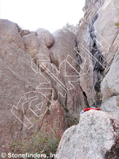 photo of Trad Corner, 5.8 ★ at Devil's Head Rock from Devil's Head Climbing