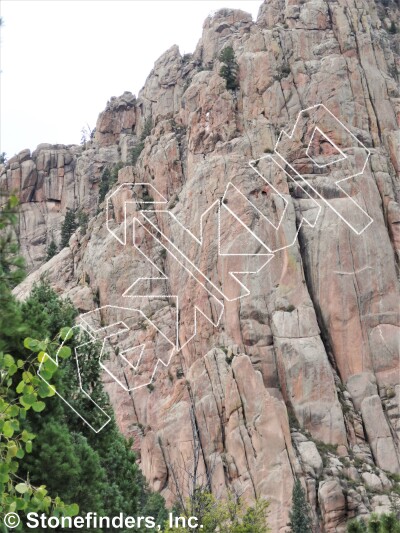 photo of Devil's Trident, 5.10c ★★★★ at Devil's Head Rock from Devil's Head Climbing