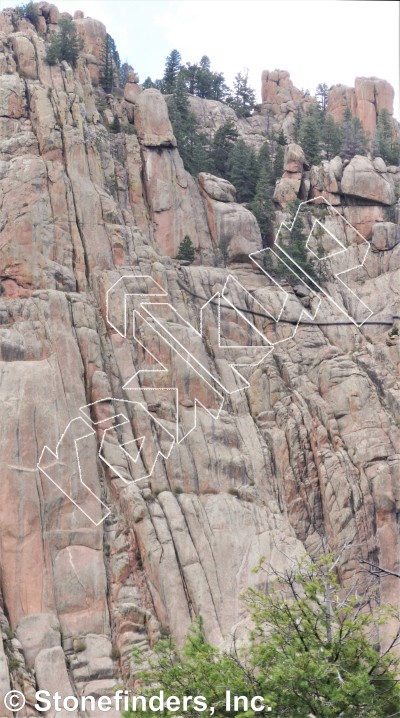 photo of Satan's Satire, 5.10a ★ at Devil's Head Rock from Devil's Head Climbing