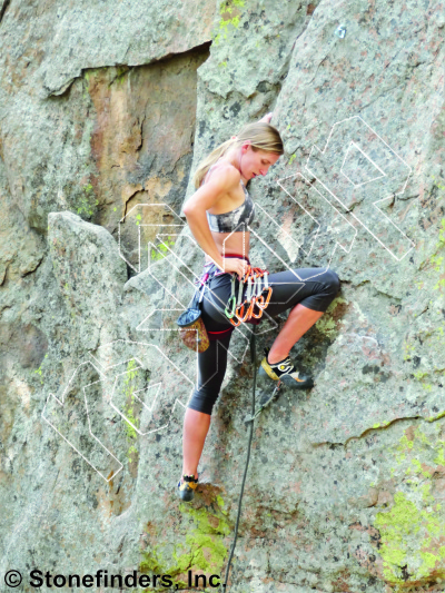 photo of The Procrastinator, 5.10b ★★★★ at Recovery Wall from Devil's Head Climbing