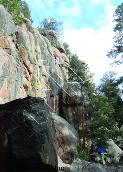 photo of Green Eyed Monster, 5.11a ★ at Recovery Wall from Devil's Head Climbing