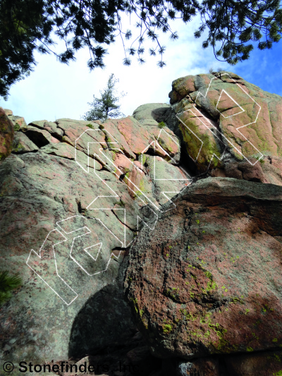 photo of Cattle Drive, 5.10b ★ at Cattle Drive Wall from Devil's Head Climbing