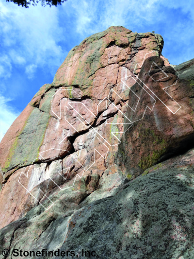 photo of Trail Boss, 5.12d ★★★ at Cattle Drive Wall from Devil's Head Climbing