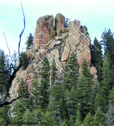 photo of The Watchtower from Devil's Head Climbing