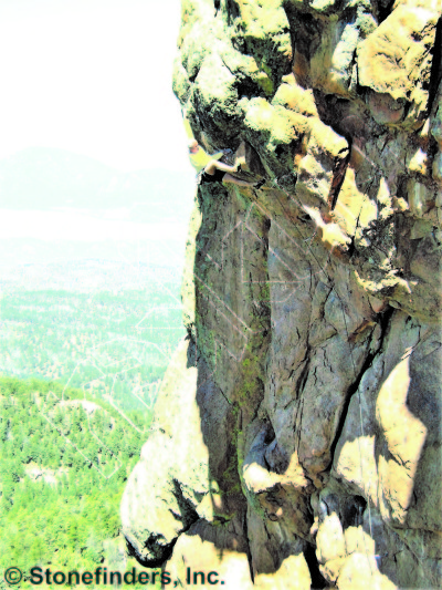 photo of Crosshairs, 5.12c ★★★ at Line of Sight Area from Devil's Head Climbing