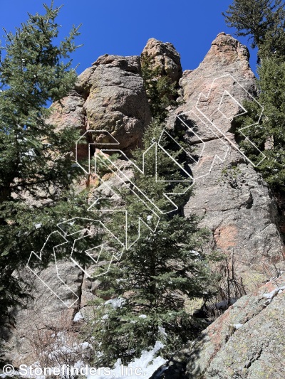 photo of The Sentinel from Devil's Head Climbing