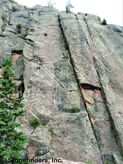 photo of Crack of Noon, 5.10b ★★ at Crimpfest from Devil's Head Climbing