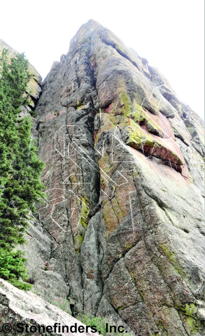 photo of Eros, 5.12a ★ at Headstone from Devil's Head Climbing