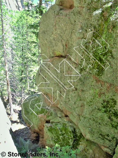 photo of Moss Toss, 5.8 ★★ at The Icebox from Devil's Head Climbing