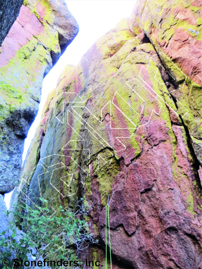 photo of Umbraphile, 5.12a ★★ at Eclipse Corridor from Devil's Head Climbing