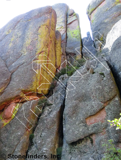 photo of Tough Passenger Vehicle, 5.10c ★★ at Seinfeld Wall from Devil's Head Climbing