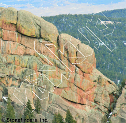 photo of Skywalk, 5.12d ★★★ at Sidewalk in the Sky from Devil's Head Climbing