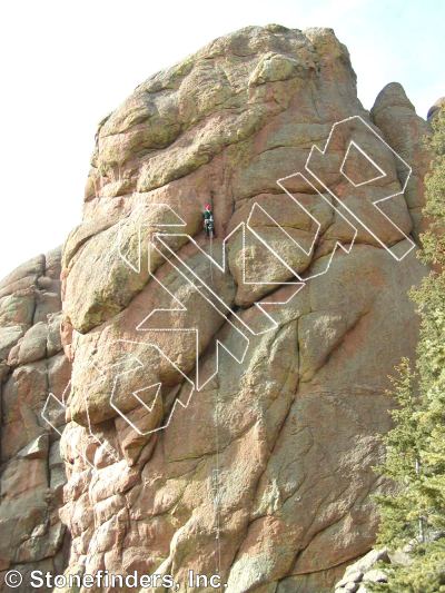 photo of Blood Sport, 5.10b ★★ at Arena from Devil's Head Climbing