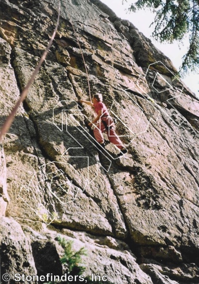 photo of Chickenlips, 5.11a ★★ at Hole In The Wall from Devil's Head Climbing