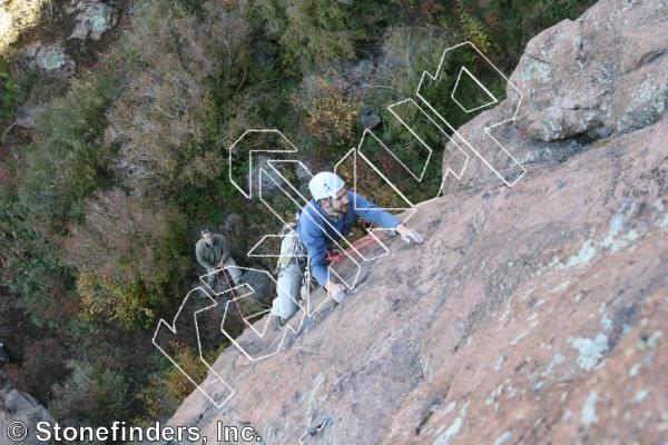 photo of Jungle Love , 5.9 ★★★ at Jungle from Devil's Head Climbing