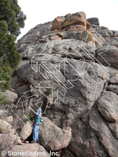 photo of Chicken Spit, 5.6 ★★ at Chickenhead Ranch  from Devil's Head Climbing