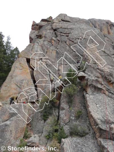 photo of Finger Lickin’ Good , 5.11a ★★ at Chickenhead Ranch  from Devil's Head Climbing