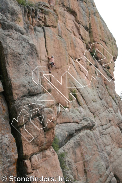 photo of Man Hands, 5.10d ★★★ at Minion Wall from Devil's Head Climbing