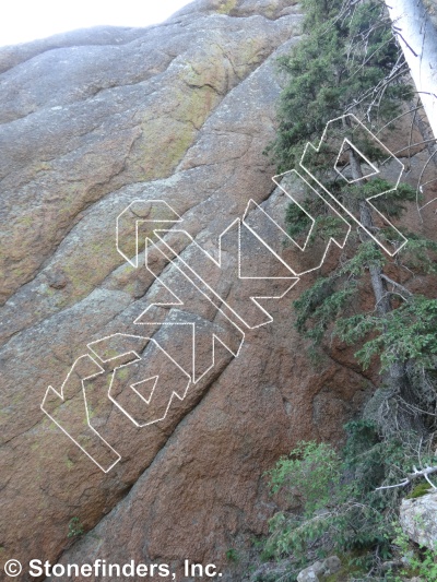 photo of Walk Through Fire, 5.12 ★ at Chuck Norris Wall from Devil's Head Climbing