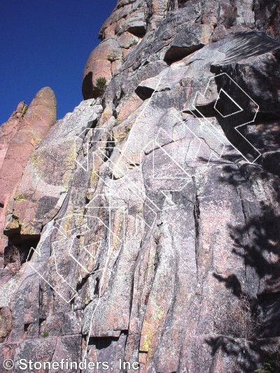 photo of Dusty Trail, 5.10c ★ at Crag Ranch from Devil's Head Climbing