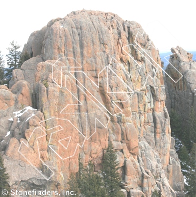 photo of North 40, 5.11a ★★ at Crag Ranch from Devil's Head Climbing