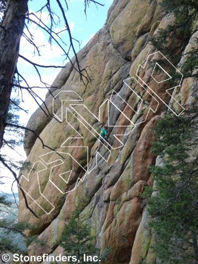 photo of Living Color, 5.11b ★★★ at Technicoulior from Devil's Head Climbing